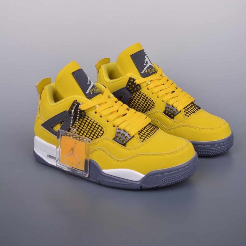 Jordan Yellow and Black Men's Shoes - Picture 2 of 5